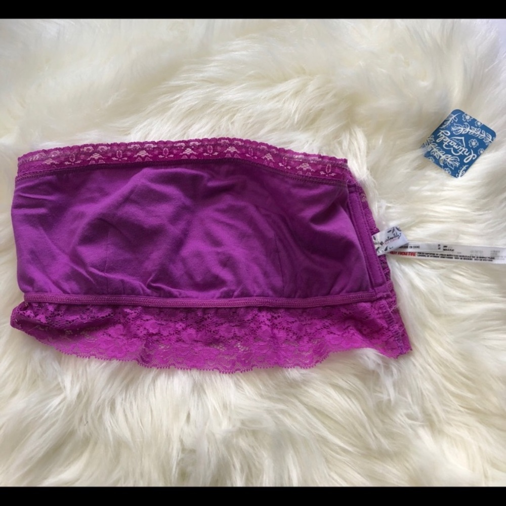 Free People Lace Bandeau Neon Orchid - Picture 6 of 6